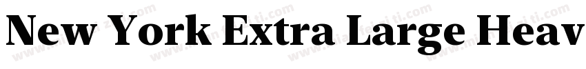 New York Extra Large Heavy字体转换